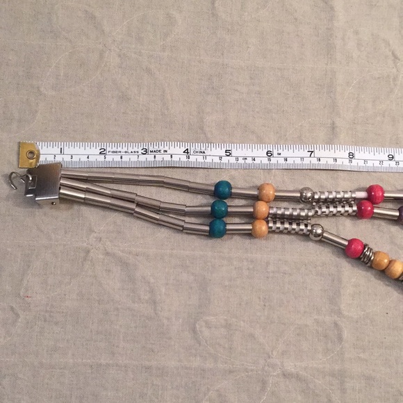 Vintage Adjustable Rainbow Beaded Swag Chain Belt main image 10